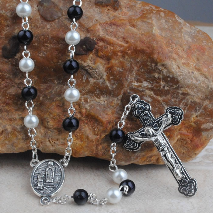 ,pearl beads rosary